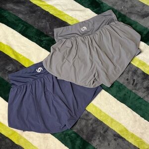 Cadmus Navy and Gray Athletic Skorts Duo Size M
